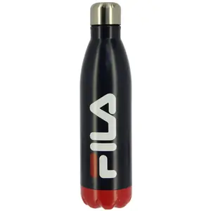 Genuine Fila Stainless Steel Water Bottle - Double-Walled Insulation Matte Finish Large Capacity | Leakproof & BPA-Free Sports & Gym Wide Mouth Protein Shaker with Top Lid| for School Travel Office Workout Exercise & Outdoor Use Drinkware Flasks