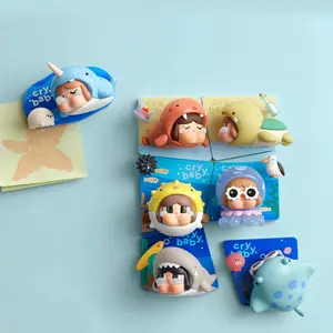 【3】POP MART CRYBABY Cry Me An Ocean Fridge Magnet Series