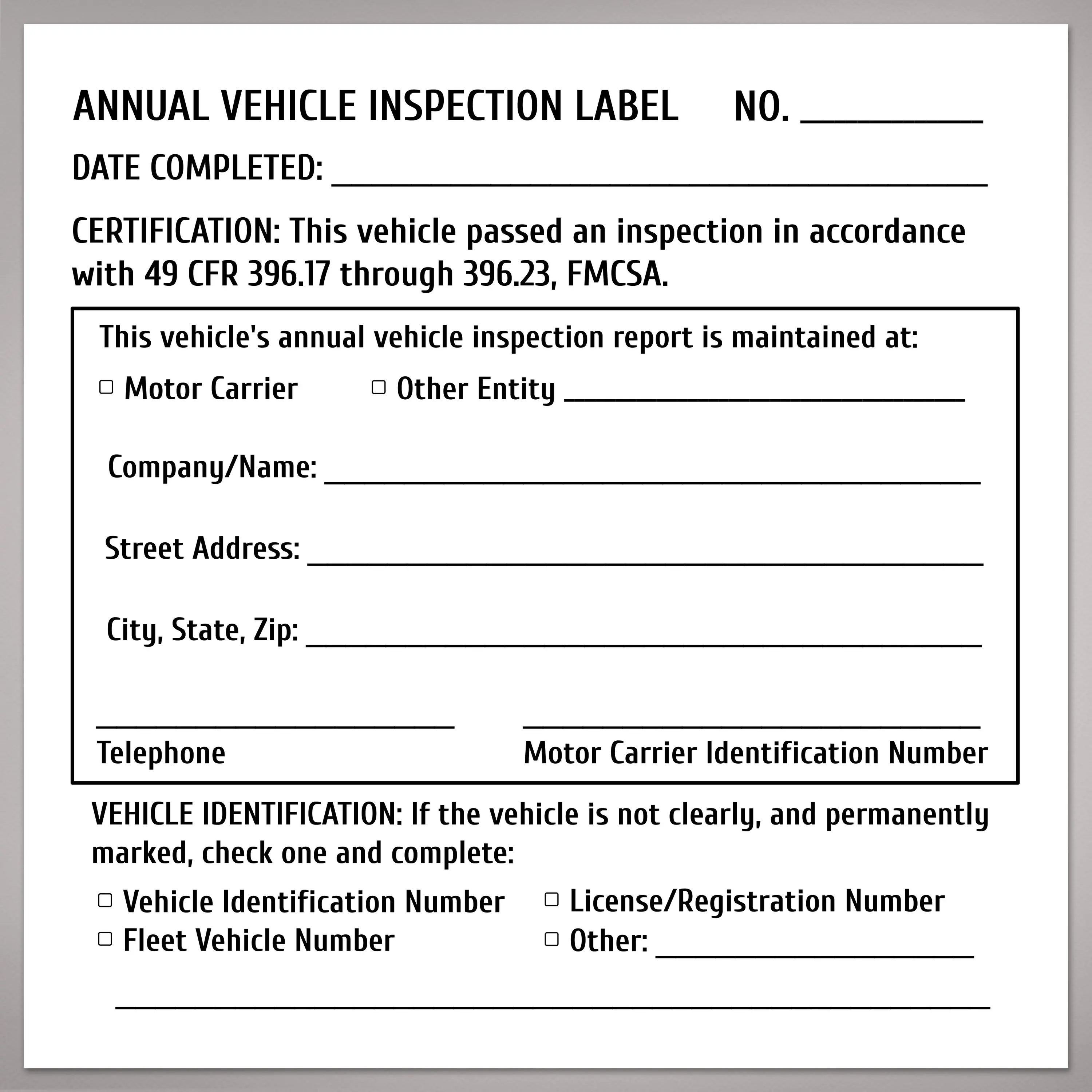 Avery Annual Vehicle Inspection Label Stickers, Waterproof, UV Resistant, Preprinted, Handwrite Only, 4" x 4", 8 Stickers