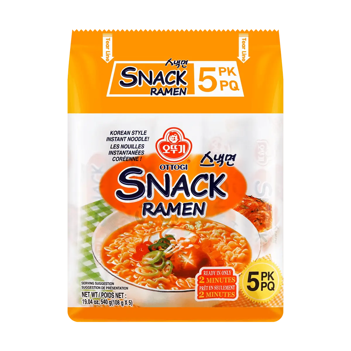 OTTOGI Snack Ramen 5 Packs