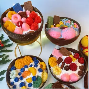 Handmade Food topping Candles with 3 different scents by Muah Cosmetics by fifi (Freshener Decoration)