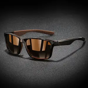 CLOG Men's & Women's Polarized Square Frame Glasses with Silicone Temples - Non-Prescription Suitable for Photography, Parties, Music Festivals, Outdoor, Eyewear for Concerts, Holiday Gifts (Multicolor)