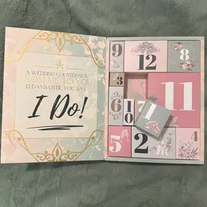 Wedding Advent Calendar | Wedding Countdown | 12 Unique Gifts from Bridal Party, Husband or or Mother of the Bride