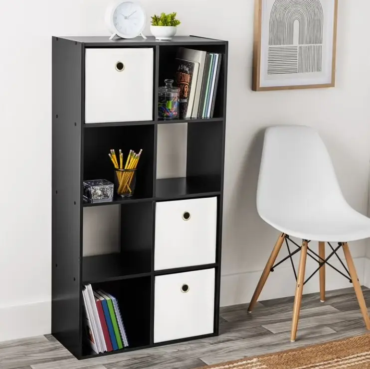 Mainstays 8 Cube Storage Organizer, Black