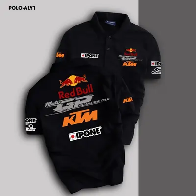 Polo Shirt Playeras Ktm Racing Luc1 Honda Team Printing Shirt For
