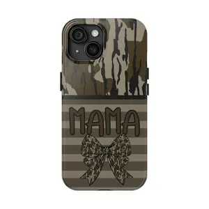 Mama Camo Phone Cases Phone Cover Hard Case Tough Phone Case Suitable for iPhone 17/16/15/14/13/12/11 Pro Max/Plus and  Samsung Galaxy S23FE/22/23/24/25