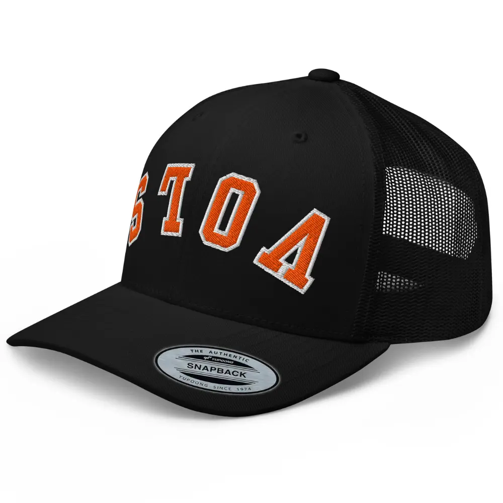RIVEMUG NX Upside Down Vols Embroidered Trucker Hat  Curved Bill Mid Crown Snapback Cap