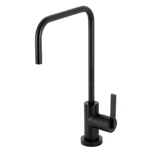 Kingston Brass KS6190CTL Continental Single-Handle Ceramic Water Filtration Kitchen Faucet, 11.06 in., 2 in. Width, 5.88 in. Length, 2.13 lbs, 1 Gal/Min Flow Rate, Matte Black