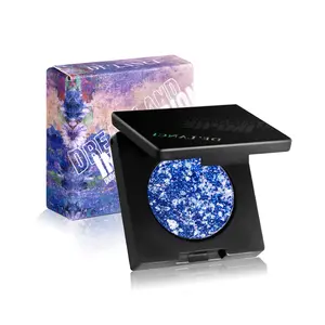 DE'LANCI Multichrome Eyeshadow Palette with Seye HD, Made for Makeup Weddings, Versatile Color Options, Black Box Design Powder Oil Pigment Setting Titanium Cosmetic