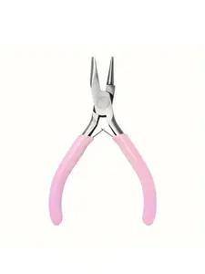 Non-Slip Handle Round Jaw Pliers, Hairdressing Tool, Hand Tools, Extensions Attachment, Hair Accessory Making, Handmade DIY Specialized