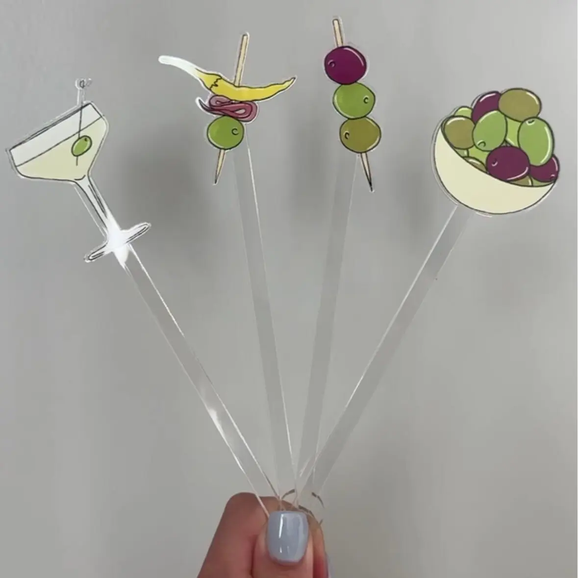 Olive Cocktail Stirrers Olive Cocktail Stirrers