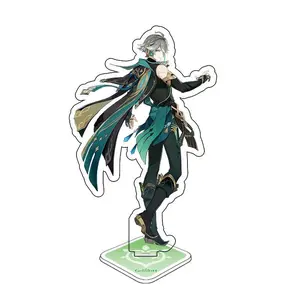 Genshin Impact Figure Anime Model Acrylic Stand Arataki Itto Figurine Albedo Figma Custom Standee Desktop Display Decoration