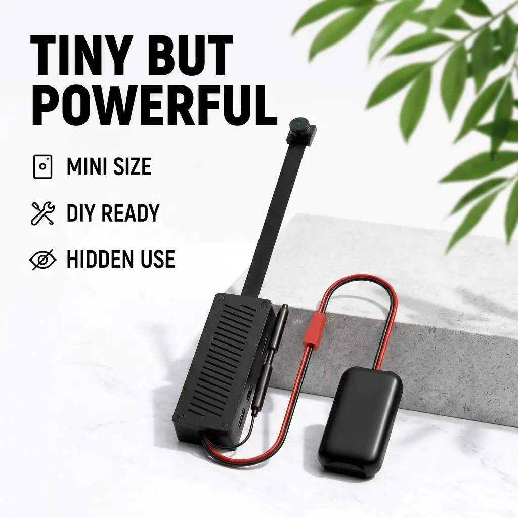 2K HD DIY Smart Wireless Camera Module - Dual-Band 2.4G & 5G WiFi Mini Security Cam for Home Security, Pet Monitoring & Remote Care, Portable Battery Powered