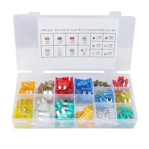 Car Fuse Assortment Kit, 220pcs/set Car Fuses Assortment Kit, Medium & Small Fuse Car Kit, Car Body Repair Tool, Car Repair Tool