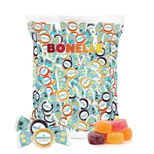 Bonelle Sugar-Free Fruit Jelly Candy | 1-Pound Bag | Assorted Flavors | Individually Wrapped