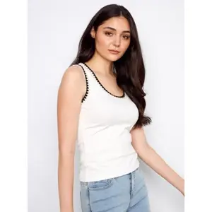 CROCHET TRIM TANK