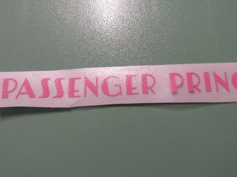 Passenger Princess Decal