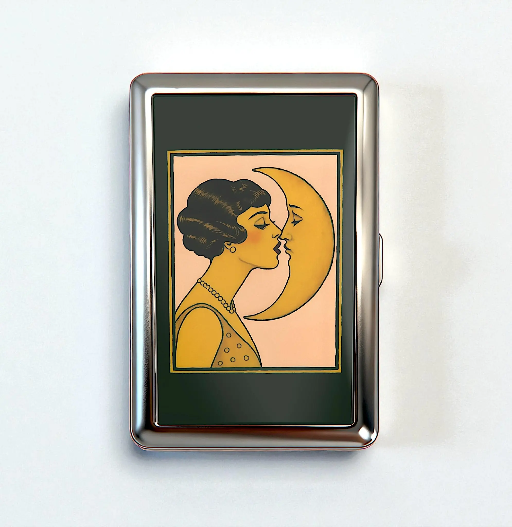 Vintage Card Holder Case - 10 Styles Versatile Stash Tin Box Metal Trinket Wallet Business Card ID Holder Office Accessories Multifunctional Stationery