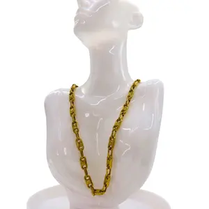 Pre-owned Celine Stainless Small Leather Goods Macadam Necklace