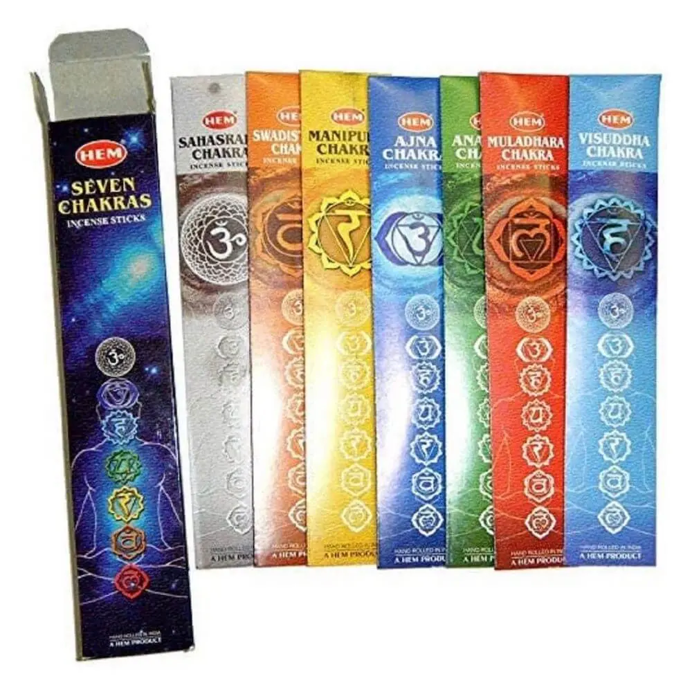 HEM Seven Chakra Incense Sticks Home Scent