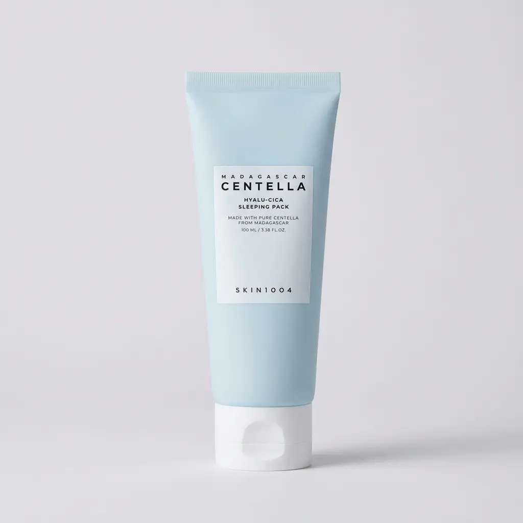 SKIN1004 Hyalu-CICA Sleeping Pack 100ml – Night Cream with Melatonin, Hyaluronic Acid & Centella Radiant Lightweight