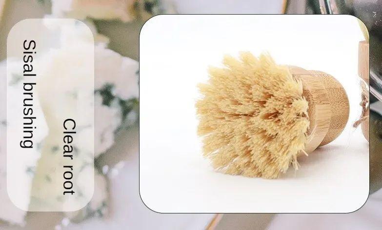 2pcs/set Kitchen Cleaning Brush Wooden Dish Brush with Natural Sisal and Coconut Durable Portable Eco Friendly Zero Waste