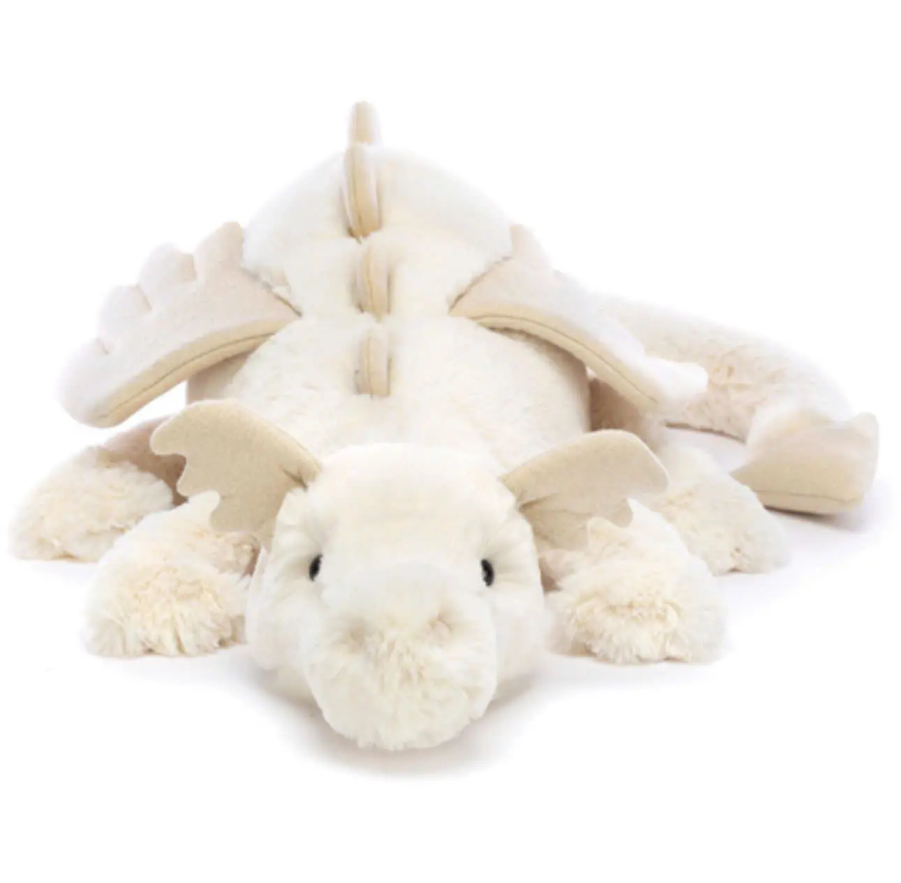 Jellycat Snow Dragon 50cm Plush Toy – Ultra Soft White Dragon Stuffed Animal, Cute Cuddly Gift for Kids & Dragon Lovers