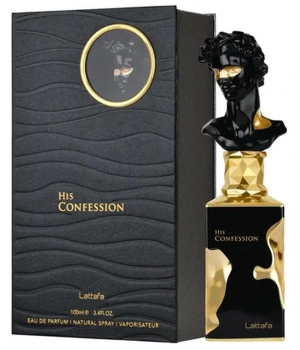 His Confession By Lattafa- Attractive Fragrance for Mens Eau de Parfum 100ml spray