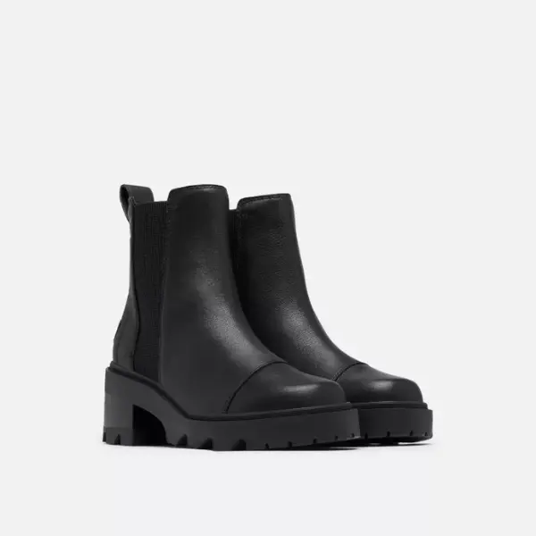 SOREL JOAN NOW Women's Chelsea Boot Color Black, Black