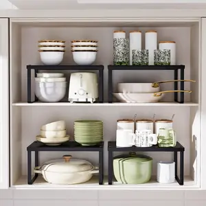 1/2pc,Kitchen storage racks,Metal multifunction storage rack,Cabinet bracket,Seasoning rack,Tableware storage rack,Kitchen countertop storage rack,Suitable for kitchen, bathroom, office