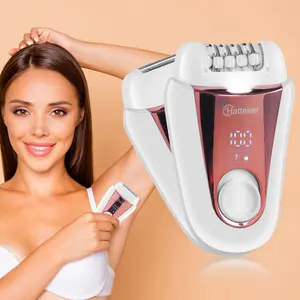 2 in 1 Electric Hair Removal Tools, Portable Women's Razor Shaver, Waterproof Bikini Trimmer Body Hair Trimmer for Arm Leg Underarm,Electric Epilator with LED Display