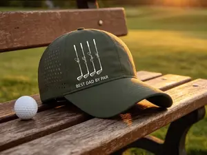 Personalized Best Dad By Par Cap, Best Grandpa By Par Hat, Custom Name Father Day Golf Gift, Golf Lover Gift For Him, Dad Birthday Golf Gift