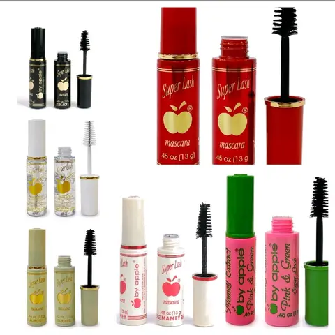 BY APPLE Lash Mascara Lengthening Volumizing Tinting, Hydrating & Strengthening Beauty Mascara with Avocado, Aloe Vera, Jojoba, Almond & Peanut Oils, Ceramides for Natural Looking Black Lashes, 13g