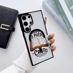 Bible Verse Aesthetic Christian Pattern Premium Magnetic phone case applicable for Galaxy S25 S24 S23 S22 PLUS ULTRA FE durable shockproof protection Privacy Protection Magnetic Phone Case cute nic natalie reynolds mosnovo  protective case