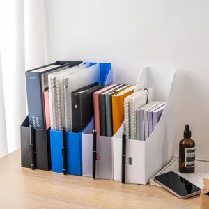 File Storage Box, 1 Count Foldable Desktop File Organizer, Desk Organizer for Home Office School Student Dormitory, Files Organizer, Office Supplies