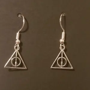 Deathly Hallows Drop Hook Earrings Small