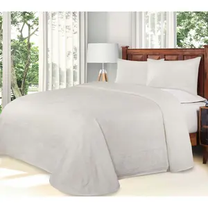 Superior Cotton Blend Oversized Bedspread and Sham Set, Twin