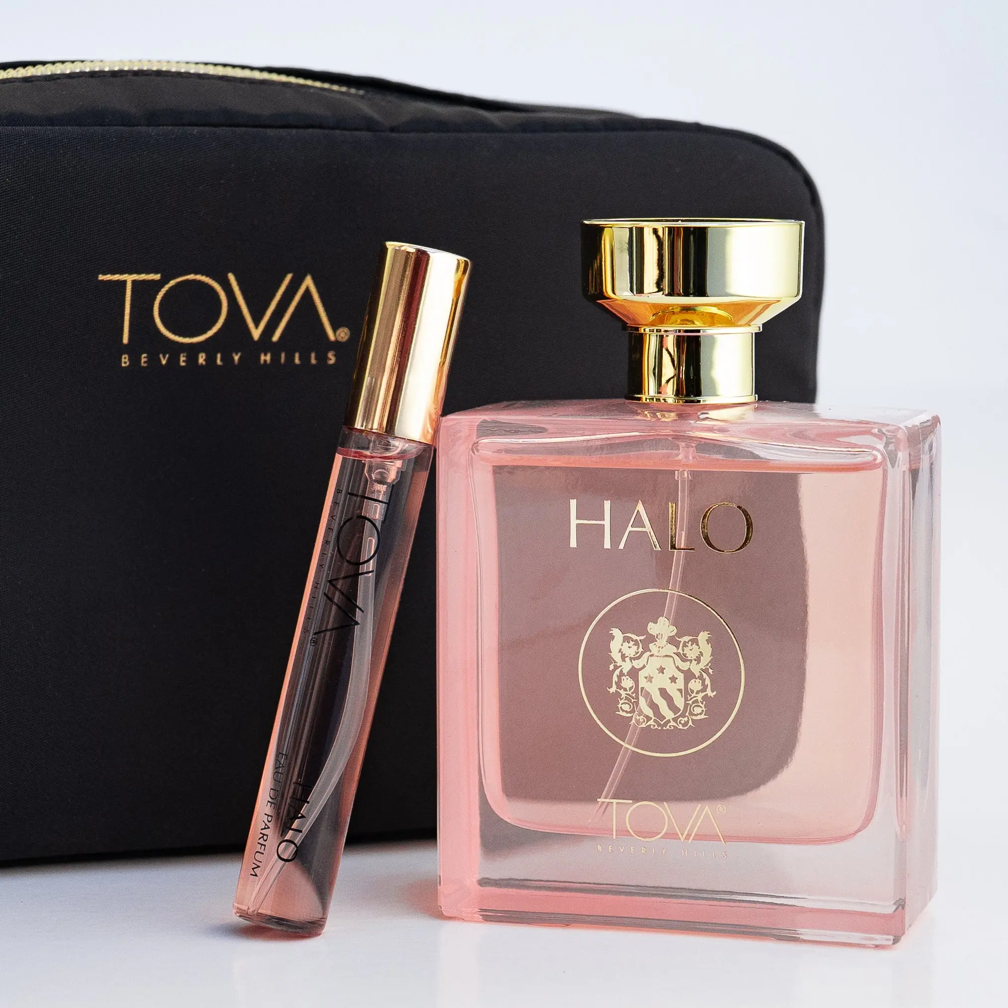 TOVA HALO 3.4-oz Unisex Gourmand Floral Amber EDP Perfume Spray - Gourmand Fragrance, Elegant Scent, Pen Spray, Travel Bag Included