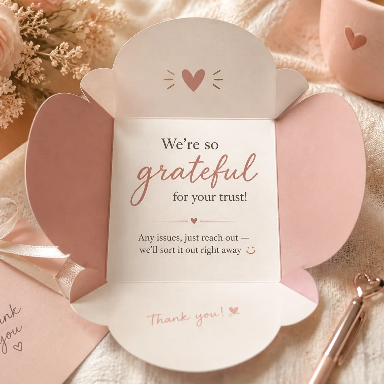 Umex Foot Care Thank You Card Insert – Complimentary Gift Note--4