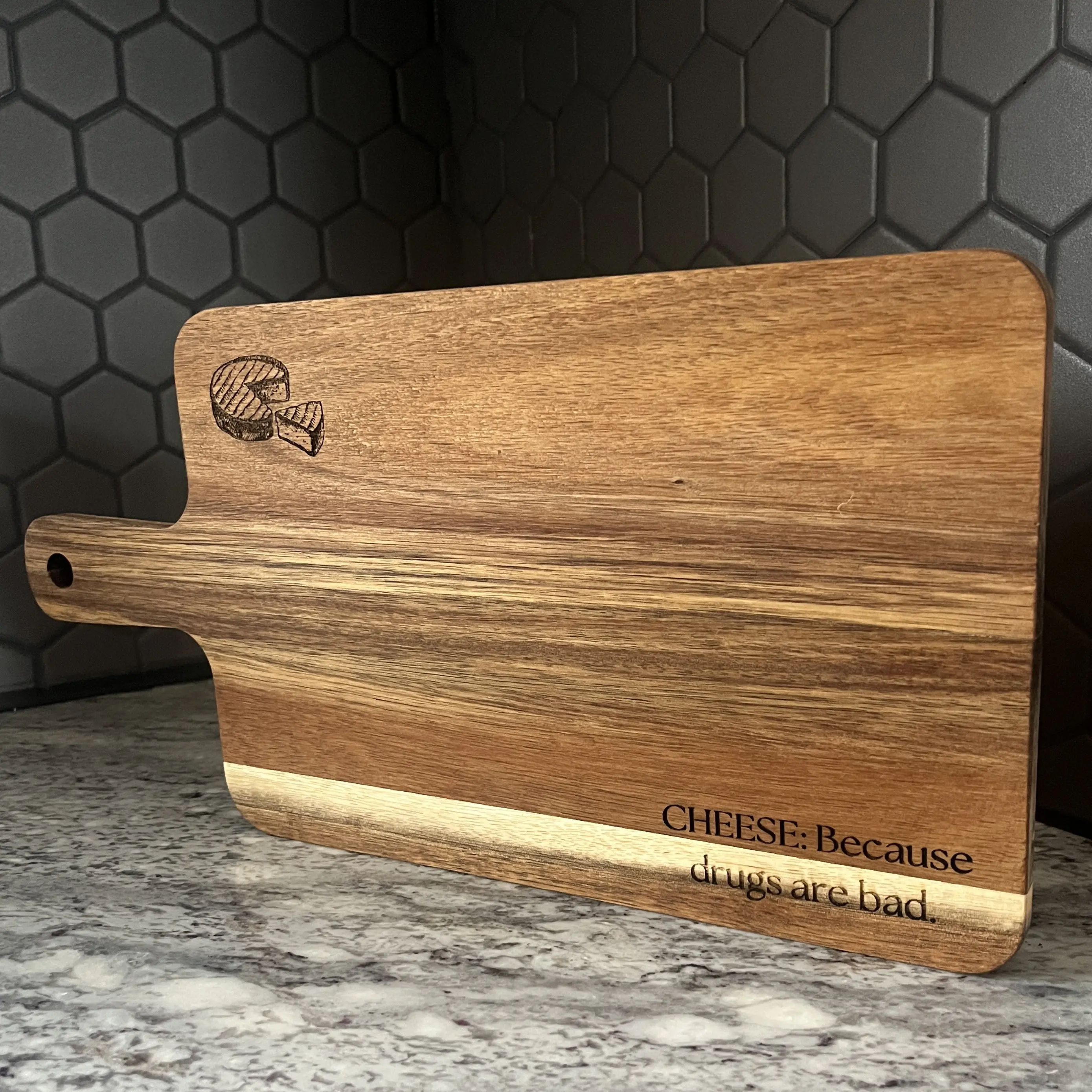 Cheese: Because Dr*gs are bad | Funny Charcuterie boards