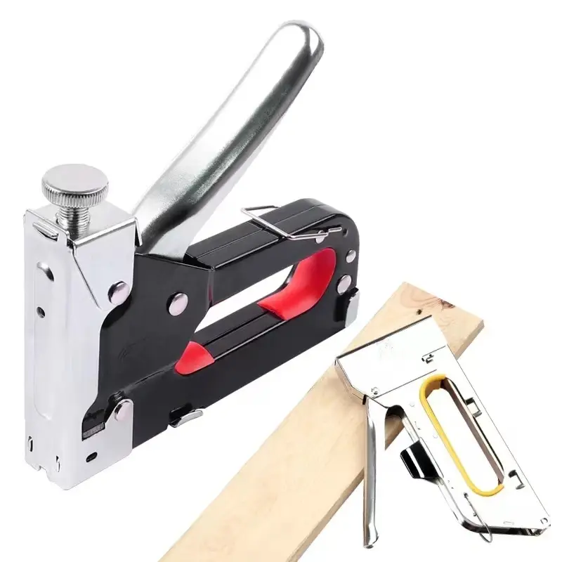 3 In 1 Nail Gun DIY Furniture Construction Stapler Upholstery Staple Gun With 600 Staples Home Decor Carpentry Hardware Tool