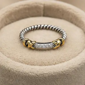 2025 New Arrival S925 Pure Silver 3mm Slim Single Knot Line Band Ring Unisex Neutral Personality Hip Hop Street Style Minimalist Simple Retro Vintage Fashion Trend Luxury Fine Jewelry Daily Casual  Jewelry Gift For Men Women