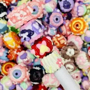 Hand Painted Beads - Colorful Assorted Designs for Your Collection