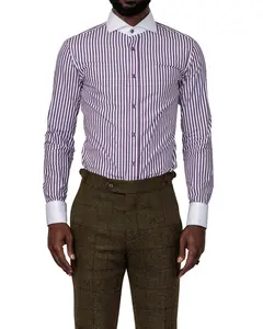 Reginald Purple Stripe Shirt