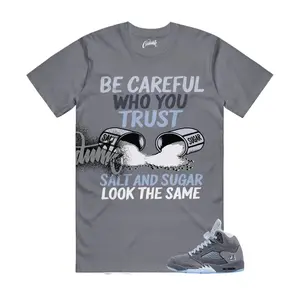 AJ5 Wolf Grey Match Shirt, Salt and Sugar Look The Same Graphic Tee, 90s HipHop Tee, Gift For Women and Men, Unisex T-Shirt, Cozy Gift