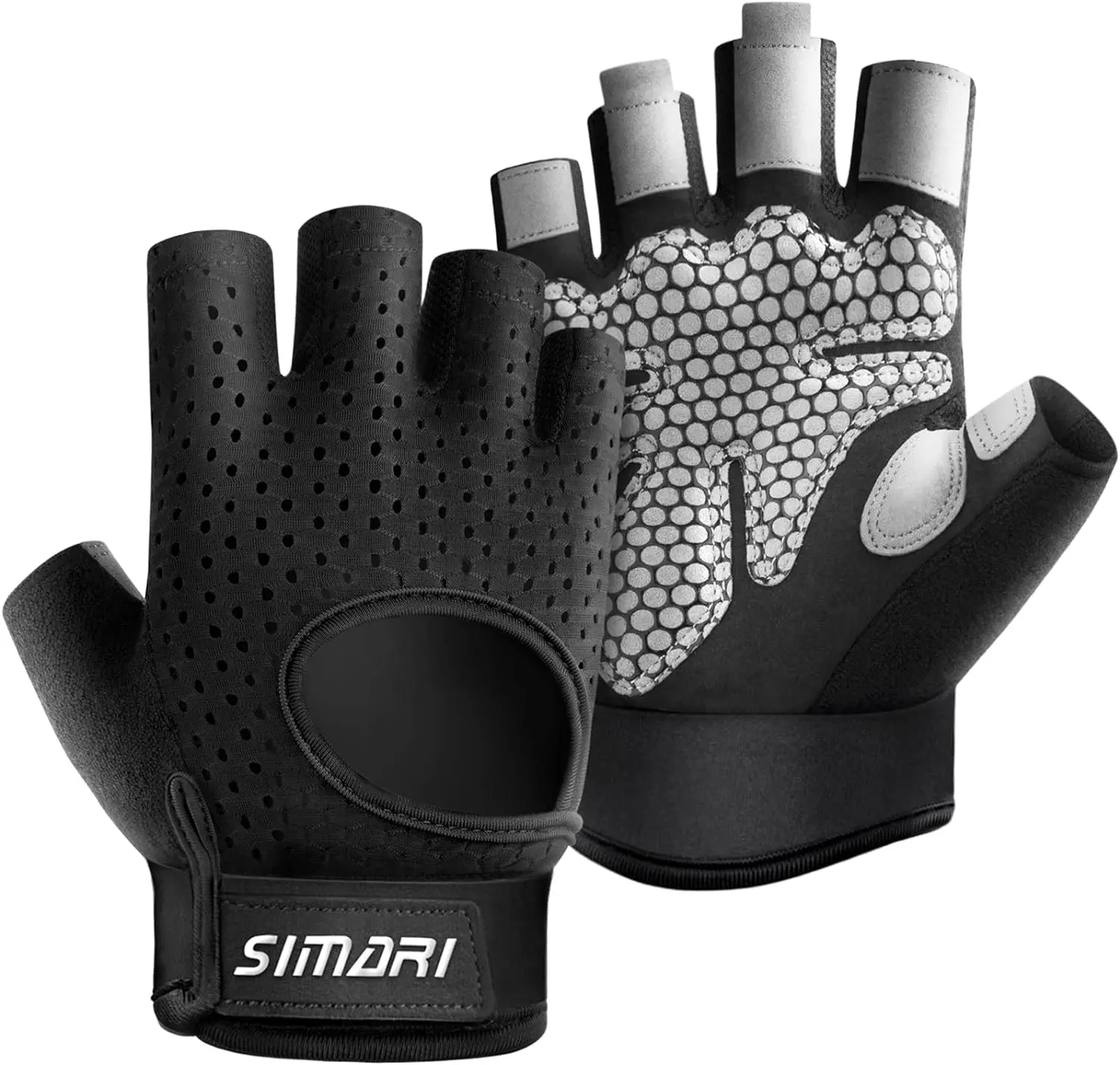 SIMARI Breathable Workout Gloves for Men and Women, Padded Weight Lifting Gloves with Great Grip, Full Palm Protection for Gym Training, Cycling, Weightlifting, Exercise, Crossfit, Climbing SIMARI