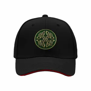 Green circular Celtic knot Hip-hop Hat Outdoor Adjustable Casual Hat Men's and women's casual sports outdoor sandwich baseball cap