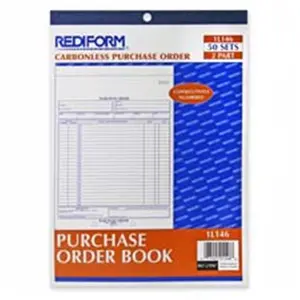 212 MAIN Carbonless Purchase Order Form, Vertical Layout Manifold Book, 2-Part Numbered Sets, 5.50in x 7.88in Sheet Size Office Stationery Supplies