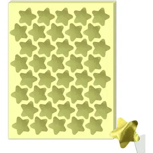 1000 count, 1 inch -   Stickers for  , Shiny Golden Stickers