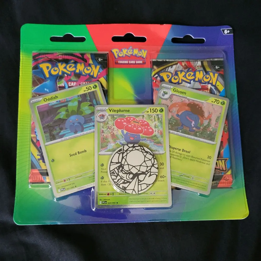 2 Pack Blister Pack with Oddish, Gloom and Vileplume